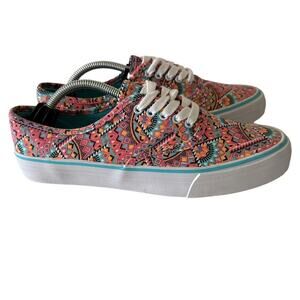 Joe boxer sneakers pink‎ geometric pattern size 8 new without box